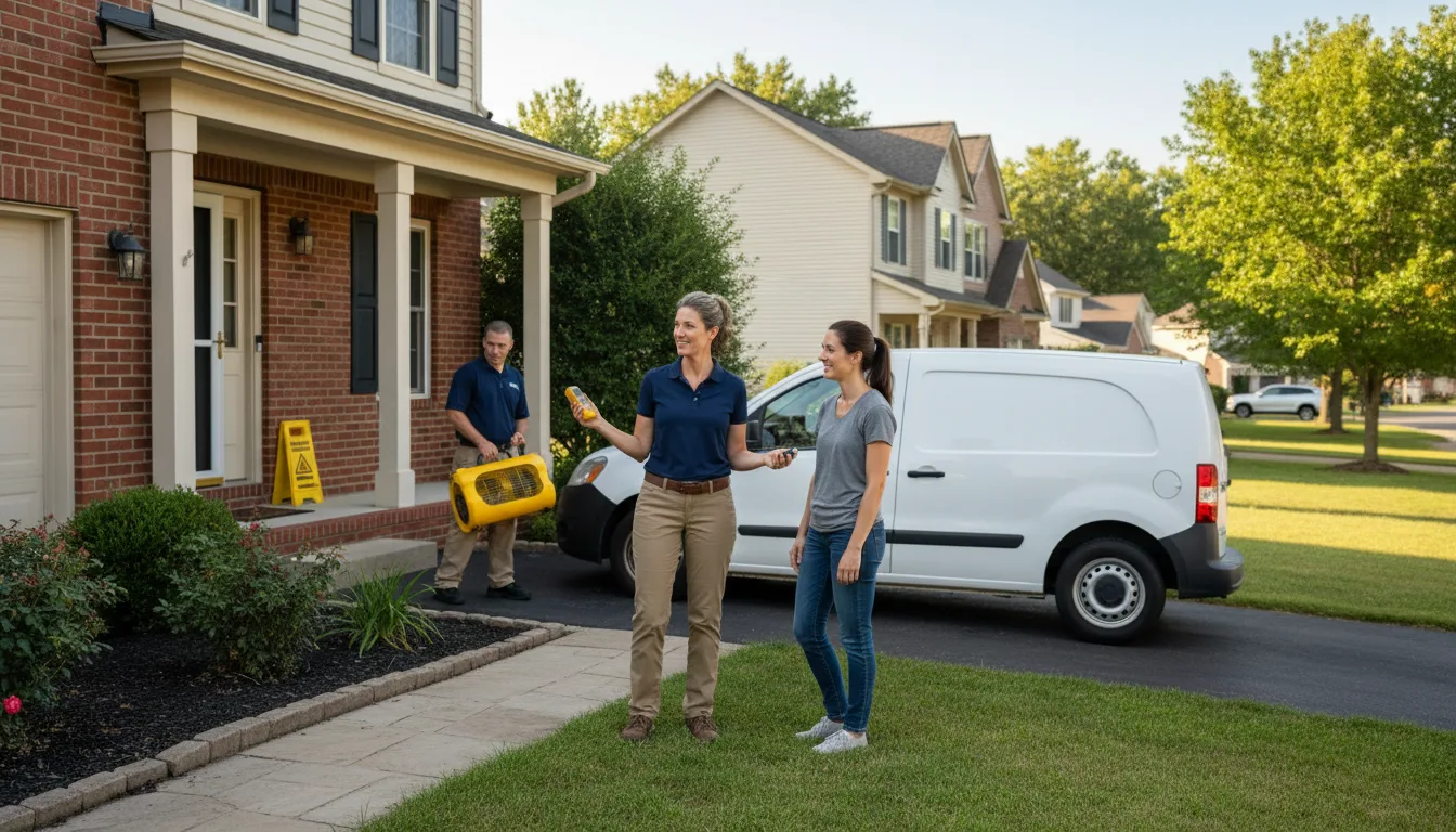 Residential water damage restoration in Tylersburg, PA